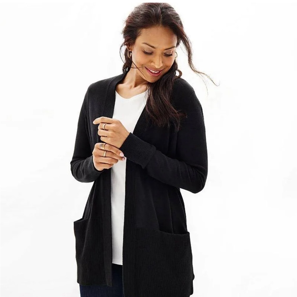 Croft and Barrow SP Black Cardigan!